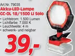 Zgonc Akku-LED-Lampe GC-OL 18/1500 Li Solo Angebot