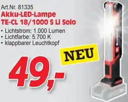 Zgonc Akku-LED-Lampe TE-CL 18/1000 S Li Solo Angebot