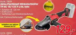 Zgonc Akku-Flachkopf-Winkelschleifer TP-AG 18/125 F LI BL Solo Angebot