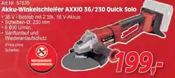 Zgonc Akku-Winkelschleifer AXXIO 36/230 Quick Solo Angebot