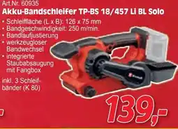 Zgonc Akku-Bandschleifer TP-BS 18/457 Li BL Solo Angebot