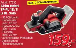 Zgonc Akku-Hobel TP-PL 18/3 Li BL Solo Angebot