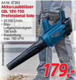 Zgonc Akku-Laubbläser GBL 18V-750 Professional Solo Angebot