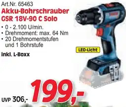 Zgonc Akku-Bohrschrauber GSR 18V-90 C Solo Angebot