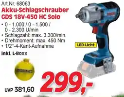 Zgonc Akku-Schlagschrauber GDS 18V-450 HC Solo Angebot