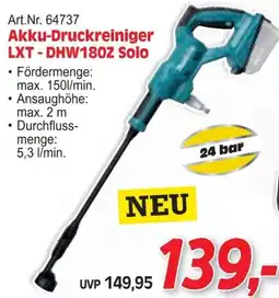 Zgonc Akku-Druckreiniger LXT-DHW180Z Solo Angebot