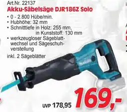 Zgonc Akku-Säbelsäge DJR186Z Solo Angebot