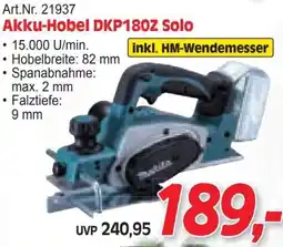 Zgonc Akku-Hobel DKP180Z Solo Angebot