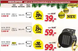 Zgonc HEIZLÜFTER mit 1,3 m Anschlusskabel & Überhitzungsschutz Angebot