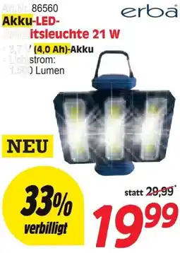 Zgonc Akku-LED- Arbeitsleuchte 21 W Angebot