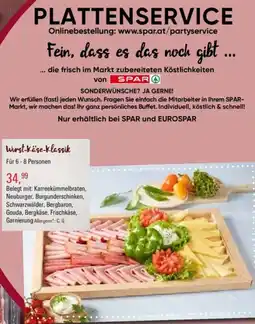 Eurospar Wirst-Käse-klassik Angebot