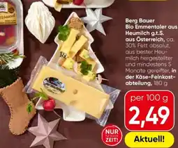 Eurospar Bio Emmentaler aus Heumilch g.t.S. Angebot