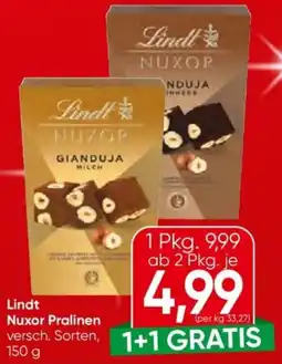 Eurospar Lindt Nuxor Pralinen Angebot