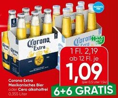 Eurospar Corona Extra Mexikanisches Bier oder Cero alkoholfrei Angebot