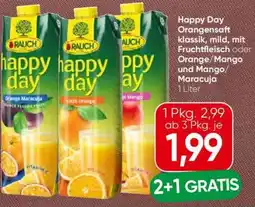 Eurospar Happy Day Orangensaft klassik, mild, mit Fruchtfleisch oder Orange/Mango und Mango/ Maracuja Angebot