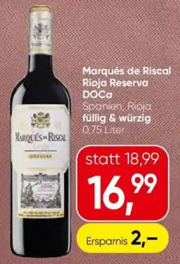 Eurospar Marqués de Riscal Rioja Reserva DOCa Angebot