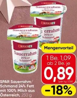Eurospar SPAR SauerrahmSauerrahm Schmand Angebot