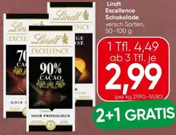 Eurospar Lindt Excellence Schokolade Angebot