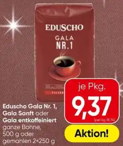 Eurospar Eduscho Gala Nr. 1, Gala Sanft oder Gala entkoffeiniert Angebot