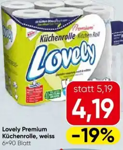 Eurospar Lovely Premium Küchenrolle, weiss Angebot