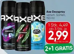 Eurospar Axe Deospray Angebot