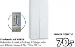 JYSK Kleiderschrank KORUP Angebot