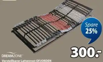 Verstellbarer lattenrost ofjorden