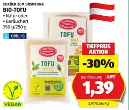 Hofer Zurück zum Ursprung Bio-Tofu Angebot