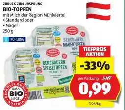 Hofer Zurück zum ursprung bio-topfen Angebot