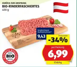 Hofer Zurück zum Ursprung Bio-Rinderfaschiertes Angebot