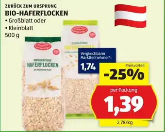 Zurück zum Ursprung Bio-Haferflocken