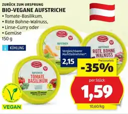 Hofer Zurück zum Ursprung Bio-Vegane Aufstriche Angebot