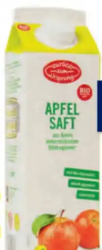 Hofer Zurück zum Ursprung Bio-Apfelsaft Angebot