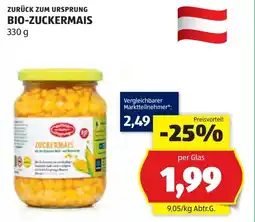 Hofer Zurück zum Ursprung Bio-Zuckermais Angebot