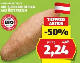 Hofer BIO-SÜSSKARTOFFELN AUS ÖSTERREICH Angebot