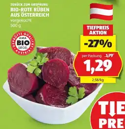 Hofer Zurück zum Ursprung Bio-Rote Rüben Angebot