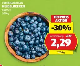Hofer Hofer Marktplatz Heidelbeeren Angebot