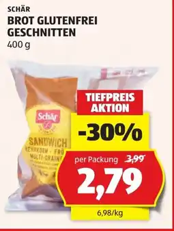 Hofer Brot glutenfrei geschnitten Angebot