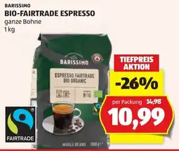 Hofer Barissimo Bio-Fairtrade Espresso Angebot