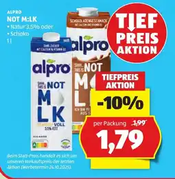 Hofer Alpro not milk drink Angebot