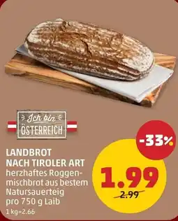 PENNY Landbrot nach tiroler art Angebot