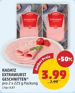 PENNY Radatz extrawurst geschnitten Angebot