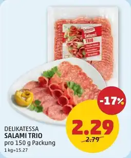 PENNY Delikatessa salami trio Angebot