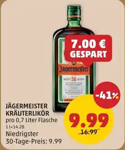 PENNY Jägermeister kräuterlikör Angebot