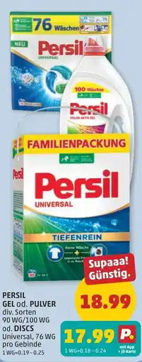 PENNY Persil gel od. pulver Angebot