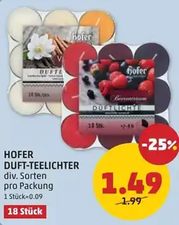 PENNY Hofer Duft-Teelichter Angebot