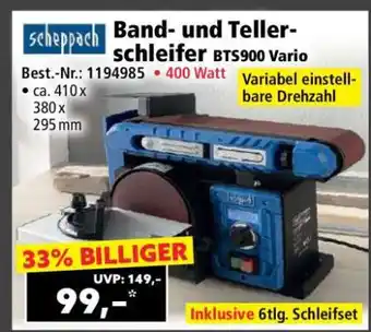 Norma Band- und Tellerschleifer BTS900 Vario Angebot