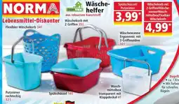 Norma Wäschekorb mit 2 Griffen/Wäschewanne/Waschmittelbox/Flexibler Wäschekorb Angebot