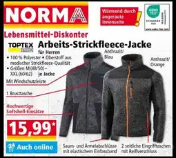 Norma Arbeits-Strickfleece Jacke Angebot