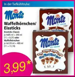 Norma Monte Waffelhörnchen/Eissticks Angebot